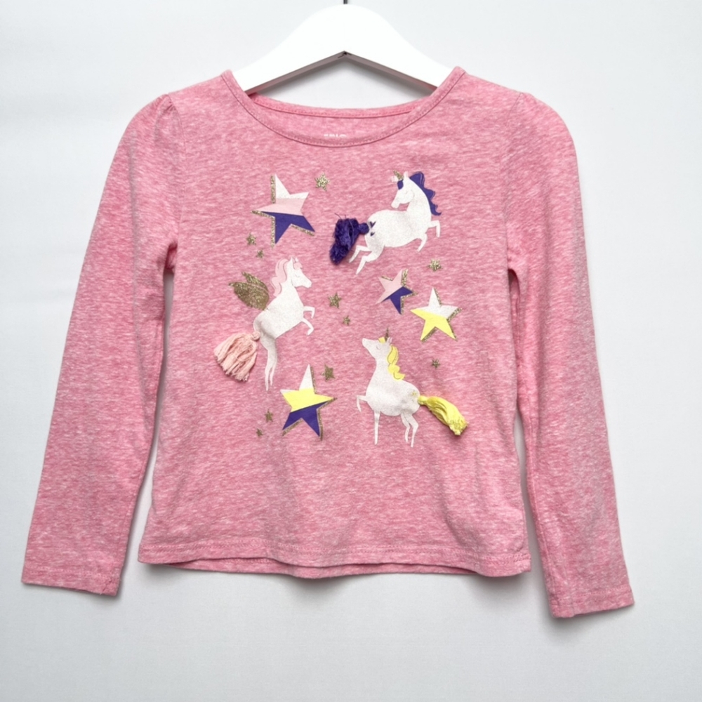 Epic Threads Little girl Long Sleeve T Shirt Unicorns 4T